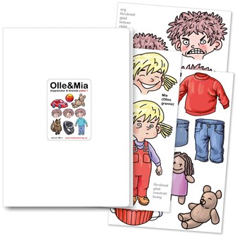 Olle & Mia Klippdockor & föremål paket 1