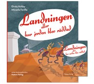 Landningen, paket med bok och kortspel