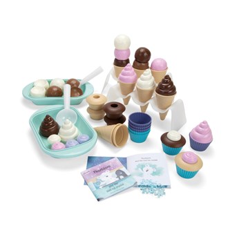 Dantoy Glass- och cupcakeset, 56 delar