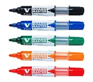 Whiteboardpenna Pilot Påfyllningsbar rund 5-pack