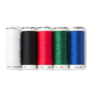 Sytråd polyester 5-pack