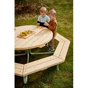 Rörvik picknickbord furu runt ø 120 H55 cm