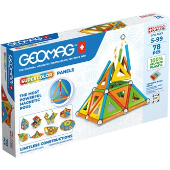 Geomag Supercolor recycled, 78 delar