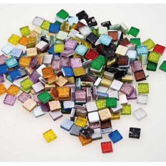 Mosaikstenar glitter 300-pack