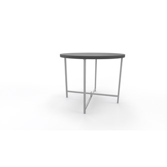 Soffbord Charlie ø 50 cm silverstativ