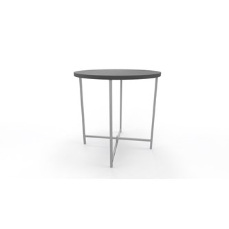 Soffbord Charlie ø 50 cm silverstativ