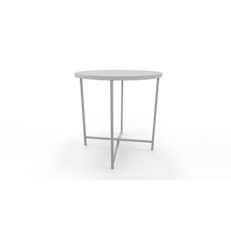 Soffbord Charlie ø 50 cm silverstativ