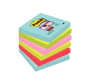 Post-it 76x76 mm blandade färger, 6 block