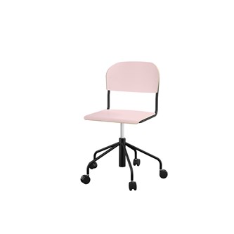 Stol Matte BX sh 45-56 cm hög 5-kryss med hjul stor sits svart stativ