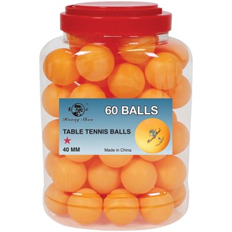 Bordtennisboll enstjärnig 60-pack