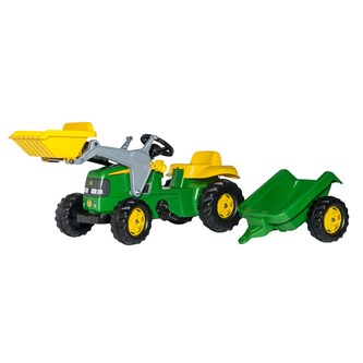 Tramptraktor John Deere med släp