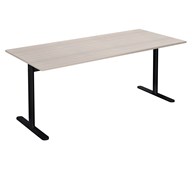 Pelarbord Cross T 180x80 cm HT höjd 72 cm svart stativ