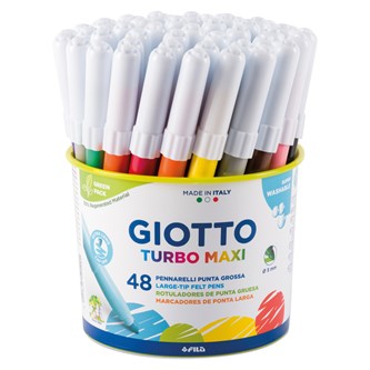 Fiberpennor Giotto Turbo Maxi, 48-pack