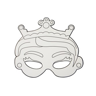 Pappmasker prinsessor, 12-pack