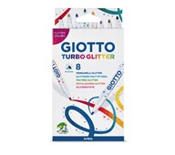 Fiberpennor GIOTTO Turbo Glitter 8-pack