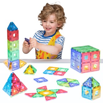 Polydron Kindermag transparent, 96 delar