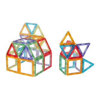 Polydron Megamag transparent, 36 delar