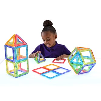 Polydron Megamag transparent, 36 delar