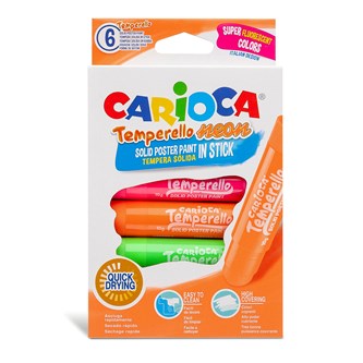 Täckfärgsstift Temperello neon 6-pack