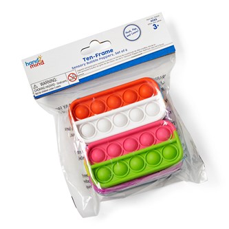 Sensorisk Bubbel-popit Tiokompisar, 6-pack