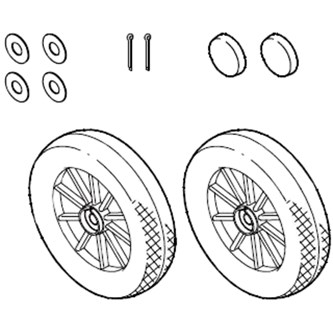 Reservdel Winther, Litet bakhjul 2-pack