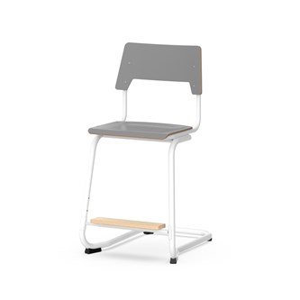 Stol Como FSC BX C-stativ sh 50 cm mellan sits vitt stativ