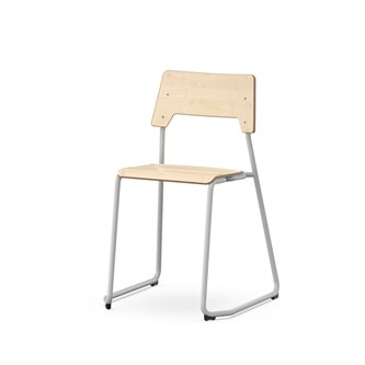 Stol Como FSC medstativ sh 45 cm mellan sits silverstativ