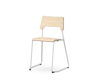 Stol Como FSC BX medstativ sh 45 cm mellan sits vitt stativ