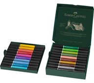 Fiberpennor två spetsar Faber Castell 20-pack