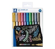 Fiberpennor Staedtler Metallic, 10-pack