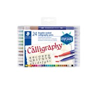 Kalligrafipennor Staedtler dubbelsidiga, 24-pack