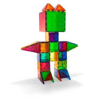 Magna-Tiles transparent, 200 delar