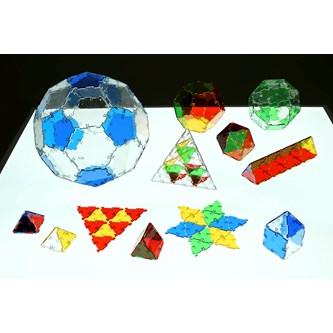 Polydron Original klassset transparent, 164 delar