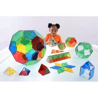 Polydron Original klassset transparent, 164 delar