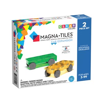 Magna-Tiles Byggplattor med hjul, 2-pack