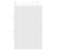 Provskrivningspapper enkel A4, rutor 5x5 mm