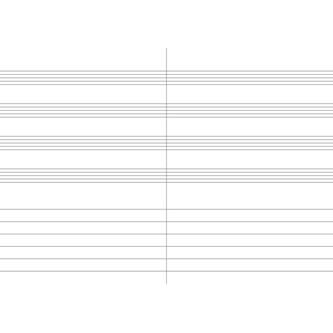 Musikhäfte 504, A5, ½ notlinjer, ½ linjer 20-pack