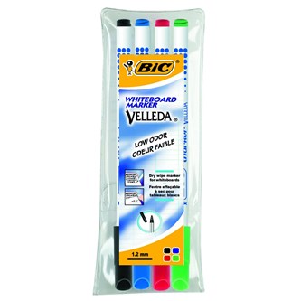 Whiteboardpennor Bic Velleda 4-pack