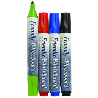 Whiteboardpennor Friendly konisk spets 4-pack