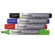 Whiteboardpennor Friendly snedskuren spets 4-pack