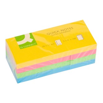 Ultra Notes 38x51 mm neon rainbow pack, 12 block