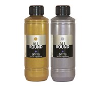 Hobbyfärger guld/silver, 250 ml