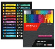 Oljepastellkritor NEOPASTEL Caran d'Ache, 24-pack