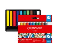 Akvarellkritor Caran d'Ache NEOCOLOR II Swisscolor, 10 färger