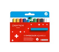 Akvarellkritor Caran d'Ache NEOCOLOR II Swisscolor, 10-pack