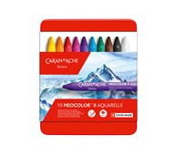 Akvarellkrita Caran d'Ache NEOCOLOR II, 10-pack