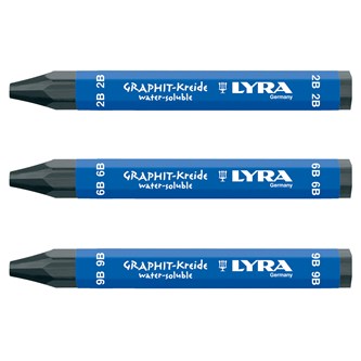 Vattenlöslig grafitkrita Lyra, 12-pack