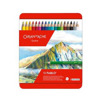 Färgpennor Caran d'Ache PABLO 18-pack