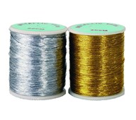 Metallictråd guld och silver, 2-pack