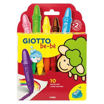 Vaxkritor Giotto be-bè 10-pack